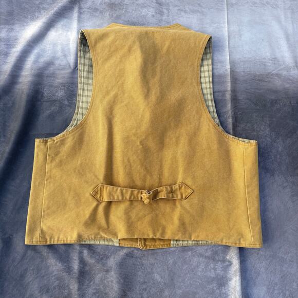 Men's Vintage 90's Frontier Clothing Wah Maker Duck Canvas Western Vest Sz XL - Picture 6 of 7